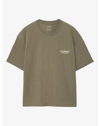 AllSaints - Shadow Graphic-Print Short-Sleeve Cotton T-Shirt - Lyst
