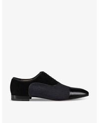 Christian Louboutin - greggo Leather And Fabric Oxford Shoes - Lyst