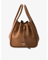 Prada - Darling Leather Mini Bucket Bag - Lyst