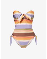 Zimmermann - Solstice Scarf Tie Swimsuit - Lyst