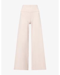 Vuori - Halo Easy Wide-Leg High-Rise Jersey-Knit Trousers - Lyst