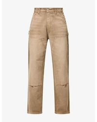 CHERRY LA - Patch-Pocket Wide-Leg Denim Jeans - Lyst