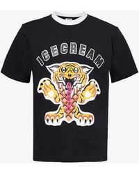 ICECREAM - Tiger Graphic-print Cotton-jersey T-shirt X - Lyst
