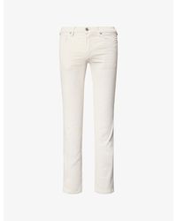 PAIGE - Lennon Slim-Fit Stretch-Cotton Trousers - Lyst