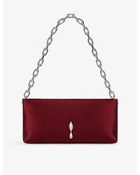 Christian Louboutin - Maykimay Chain Pouch Satin Clutch Bag - Lyst