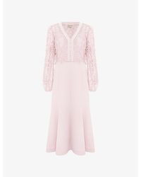 Phase Eight - Petite Ayumi Stretch-Woven Midi Dress - Lyst