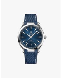 Omega - 220.12.41.21.03.007 Seamaster Aqua Terra Stainless-Steel And Rubber Automatic Watch - Lyst