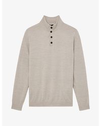 Reiss - Farnham High-Neck Wool Jumper - Lyst
