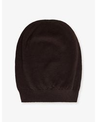 Rick Owens - Domed Knitted Wool Beanie Hat - Lyst