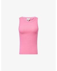 ME+EM - Round-Neck Cotton-Rib Vest Top - Lyst