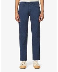 PAIGE - Rich Federal Slim-Fit Straight-Leg Stretch-Cotton Jeans - Lyst