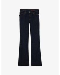 Zadig & Voltaire - Eclipse Flared Mid-Rise Denim Jeans - Lyst