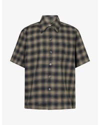 Our Legacy - Checked Relaxed-Fit Cotton-Blend Shirt - Lyst