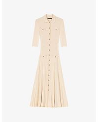 Maje - Slim-Fit Ribbed Knitted Midi Dress - Lyst