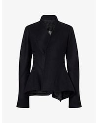 Rick Owens - Moog Wrap-Front Wool-Blend Jacket - Lyst