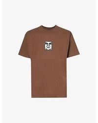Obey - Icon Brand-print Cotton-jersey T-shirt - Lyst