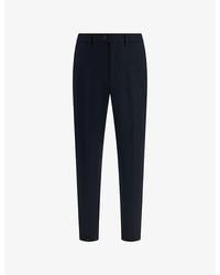 BOGGI - Tapered-Leg Mid-Rise Cotton-Blend Trousers - Lyst