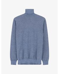 BOGGI - Turtleneck Regular-Fit Merino Wool Jumper - Lyst