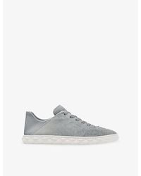 Jimmy Choo - Diamond Light Flex Denim Suede Trainers - Lyst