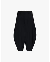 Comme des Garçons - Balloon Tapered-Leg Woven-Wool Trousers - Lyst