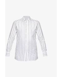 With Nothing Underneath - The Boyfriend Striped Organic-cotton Shirt - Lyst