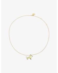 Marni - Enamelled Dog Charm Brass Necklace - Lyst