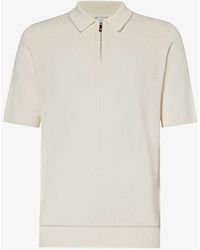 Eleventy - Zip-neck Regular-fit Cotton-knit Polo Shirt X - Lyst