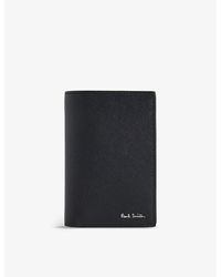 Paul Smith - Graphic-print Leather Card Holder - Lyst
