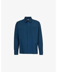Bottega Veneta - Flap-Pocket Long-Sleeves Relaxed-Fit Wool Shirt - Lyst