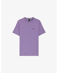 BOSS - Branded Short-Sleeved Stretch-Cotton T-Shirt - Lyst
