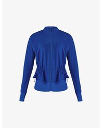 Sweaty Betty - Fast Lane Running Drawcord-hem Stretch-woven Recycled Polyester Jacket - Lyst