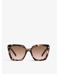 Prada - Pr 23zs Branded-arm Square-frame Acetate Sunglasses - Lyst