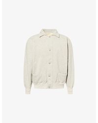 A.PRESSE - Vintage Patch-Pocket Cotton Sweatshirt Cardigan - Lyst