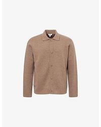 Sunspel - Double-Faced Long-Sleeve Cotton-Wool Blend Jacket - Lyst