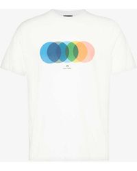 PS by Paul Smith - Circles Graphic-print Cotton-jersey T-shirt - Lyst