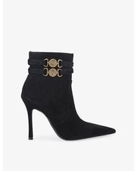 Kurt Geiger - Mansion Heeled Suede Ankle Boots - Lyst