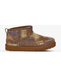 UGG - X The Elder Statesman Classic Ultra Mini Suede Ankle Boots - Lyst
