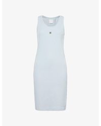 Givenchy - 4g Logo-plaque Stretch-cotton Jersey Mini Dress - Lyst