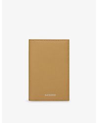 Sandro - Logo-Embossed Leather Cardholder - Lyst