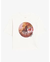 Zadig & Voltaire - Taida Short-Sleeved Cotton-Jersey T-Shirt - Lyst
