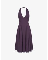 House Of Cb - Solada Floral-Pattern Woven Midi Dress Xs (A-C Cup) - Lyst