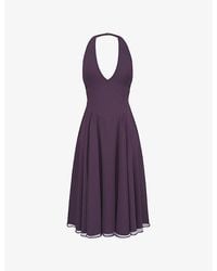 House Of Cb - Solada Floral-Pattern Woven Midi Dress Xs (A-C Cup) - Lyst