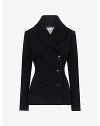 Alaïa - Double-Breasted Wool Jacket - Lyst