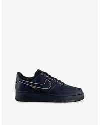 Nike - Air Force 1 '07 Leather And Canvas Trainers - Lyst