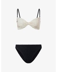 Hunza G - Delphine Polka-Dot Bikini Set - Lyst