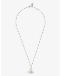 Vivienne Westwood - Olympia Silver-tone Brass And Cubic Zirconia Necklace - Lyst