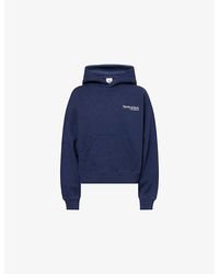 Sporty & Rich - Modern Logo-Embroidered Cotton Hoody - Lyst
