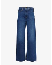 Rag & Bone - Logan Wide-Leg Mid-Rise Denim Jeans - Lyst