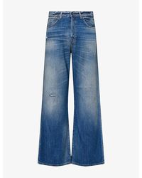 Acne Studios - 2021M Stained Straight-Leg Denim Jeans - Lyst
