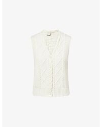 Varley - Tatyana Cable Knit Vest - Lyst